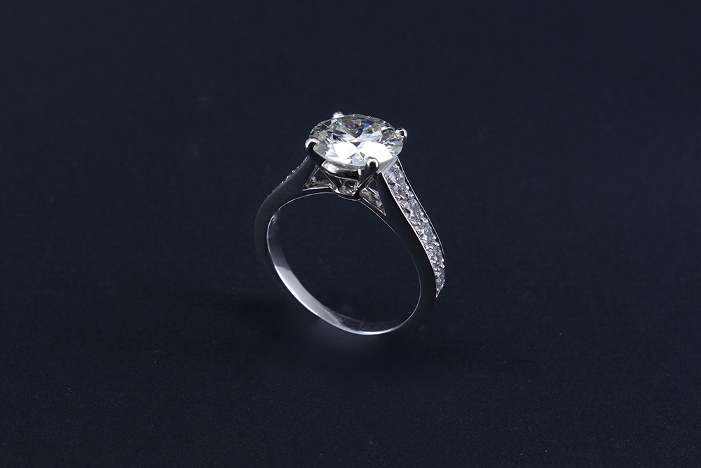 bague solitaire diamants