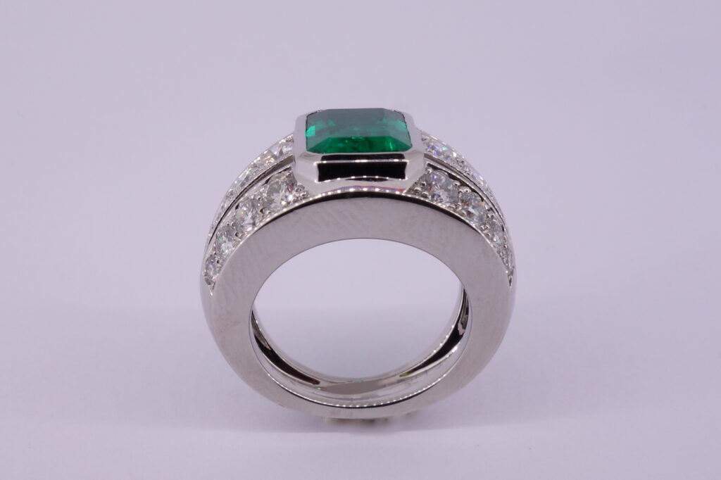 bague rubis diamants