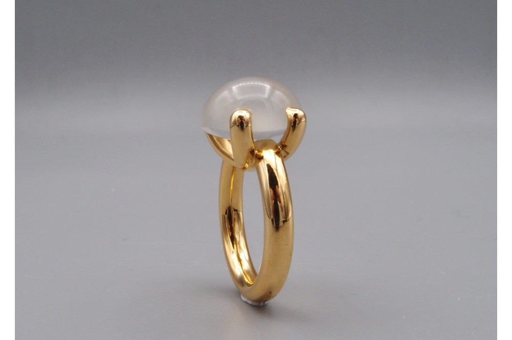 bague pierre de lune cabochon