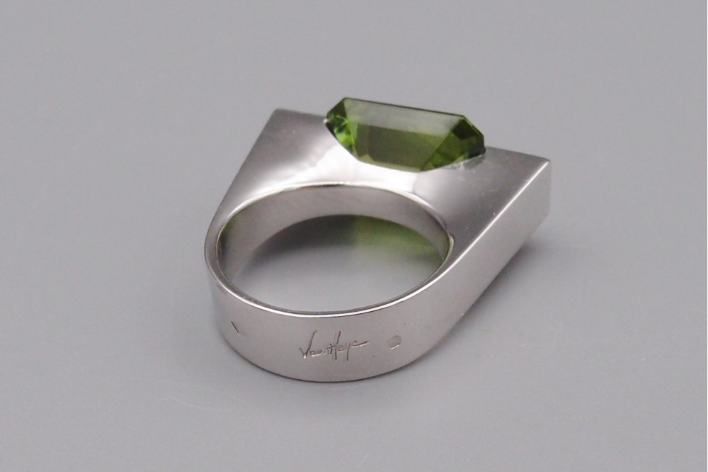 bague de creation tourmaline Van Hoye
