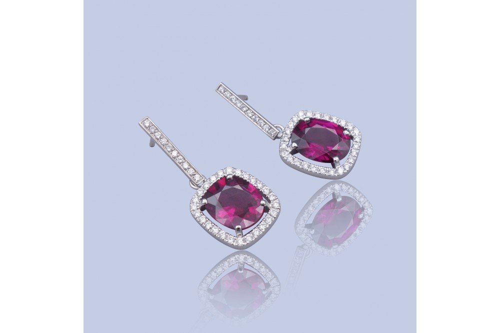 boucles d'oreilles modulables diamant