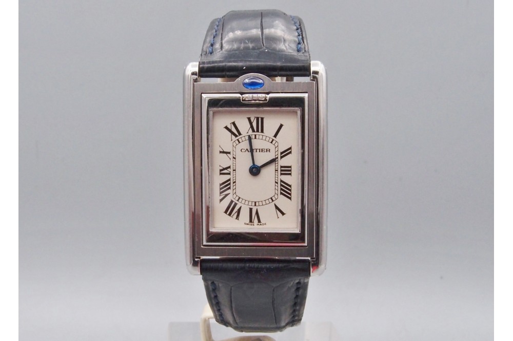 Montre Cartier “Tank Basculante” acier , quartz , ref 2405