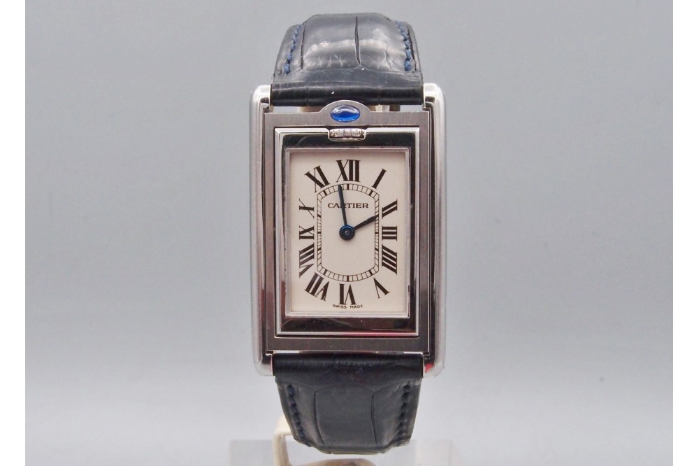 Montre Cartier « Tank Basculante » acier , quartz , ref 2405