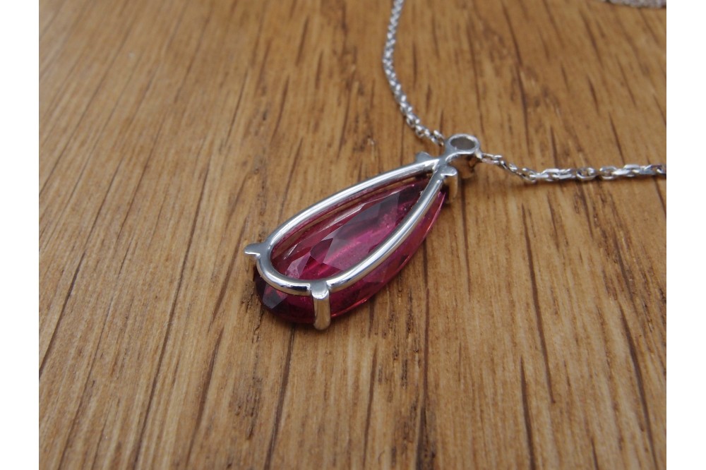 pendentif tourmaline rose