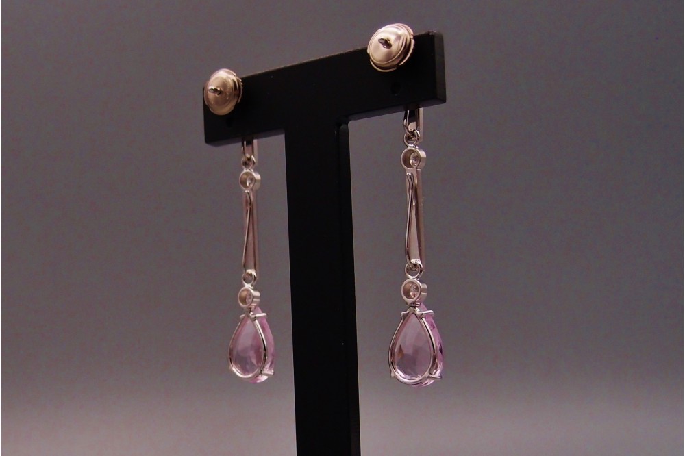 boucles d'oreilles modulables or jaune diamants