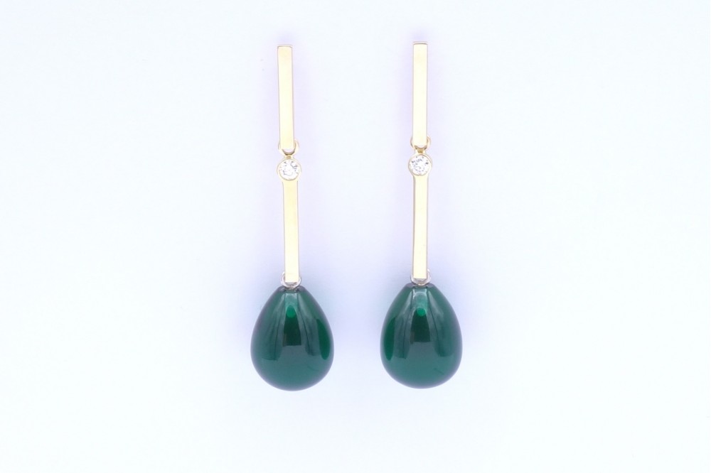 boucles d'oreilles modulables or et diamant
