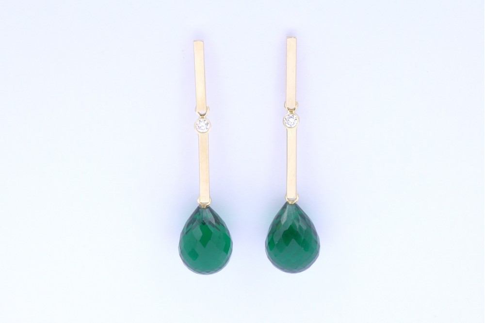 boucles d'oreilles modulables diamant