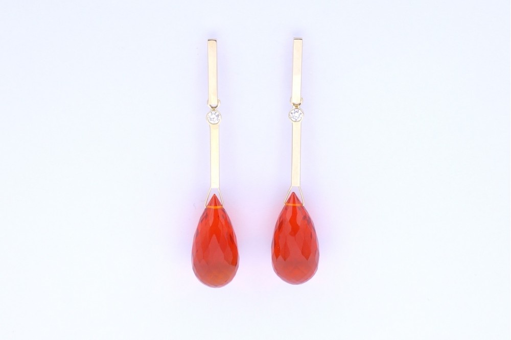 boucles d'oreilles modulables diamant or