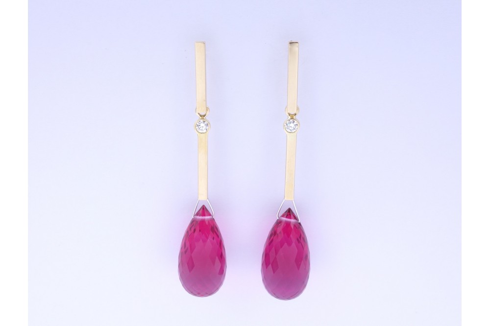 boucles d'oreilles or modulables