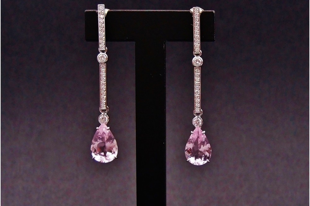 boucles d'oreilles modulables diamants