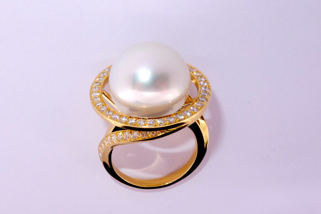 BAGUE TWIST PERLE