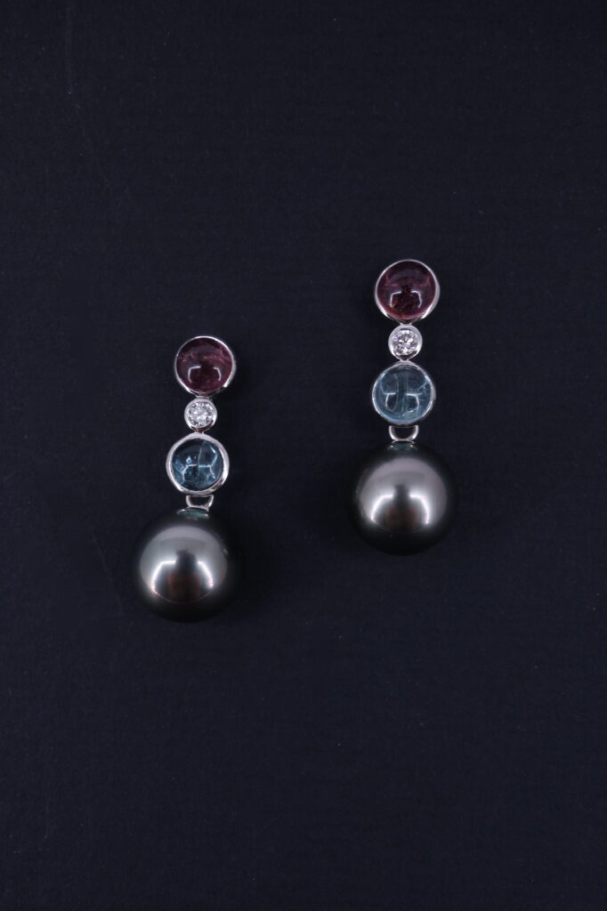 BOUCLES D’OREILLES « CABOCHON », MODULABLES