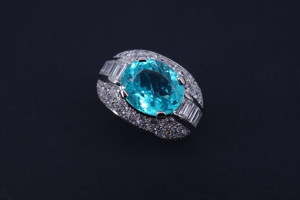 BAGUE TOURMALINE PARAIBA Vanhoye