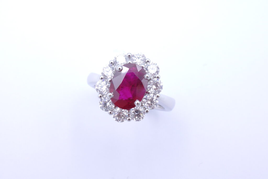 BAGUE « MARGUERITE » RUBIS BIRMAN