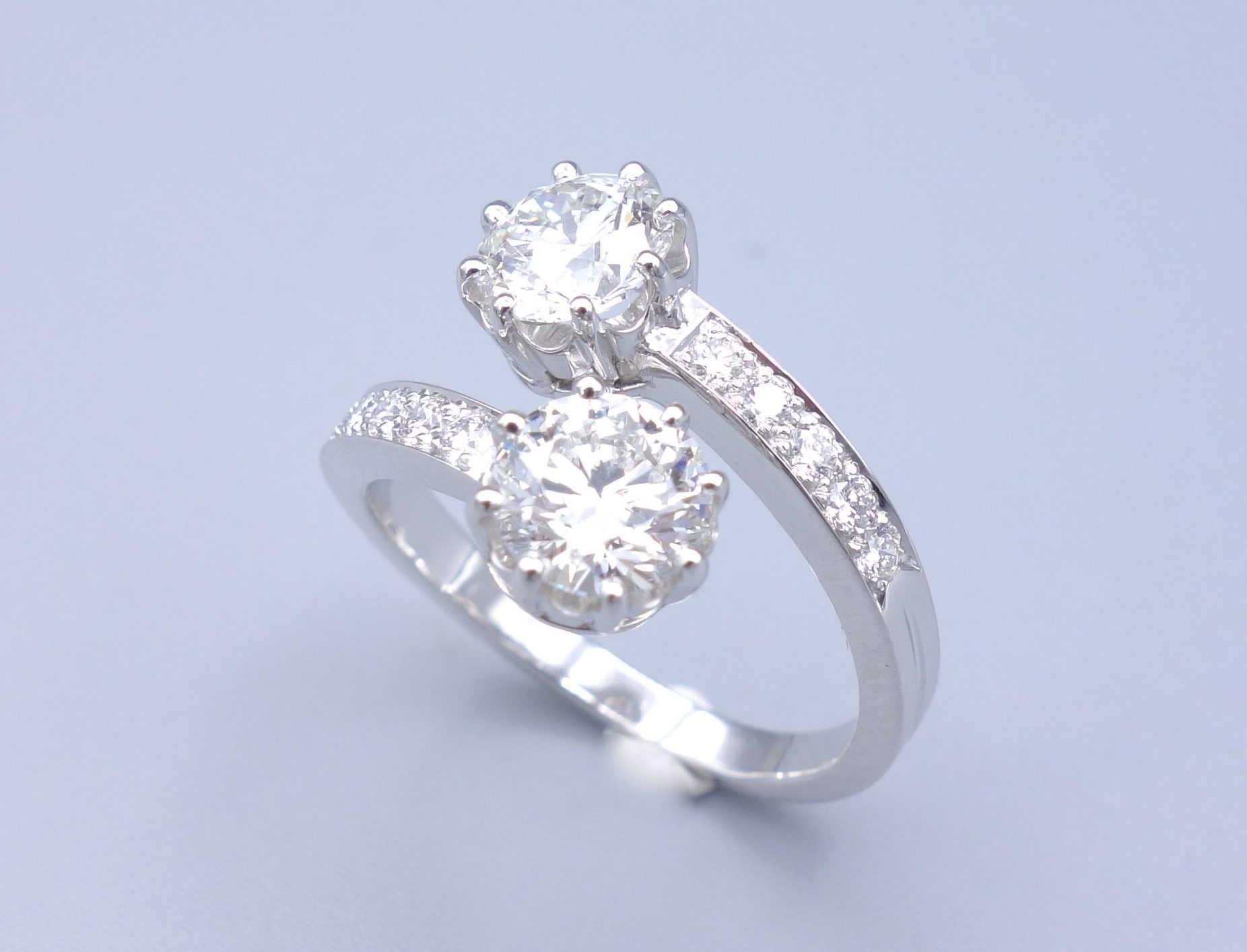 Bague « Toi et moi » diamants