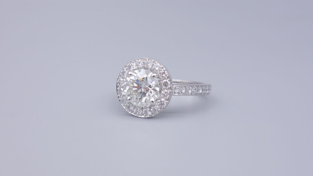 BAGUE « ENTOURAGE », DIAMANTS 1,18CT I/VS