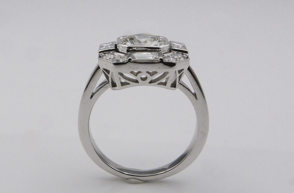 bague art deco diamant