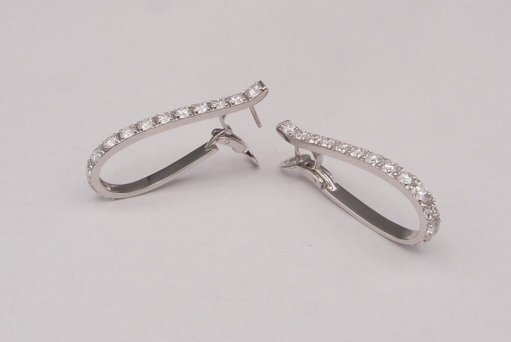 Boucles d'oreilles diamants