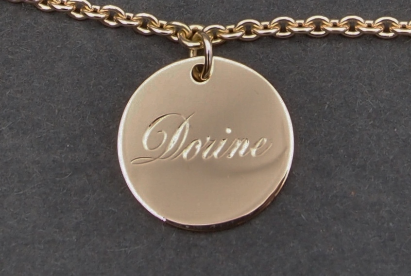 médaille naissance or jaune