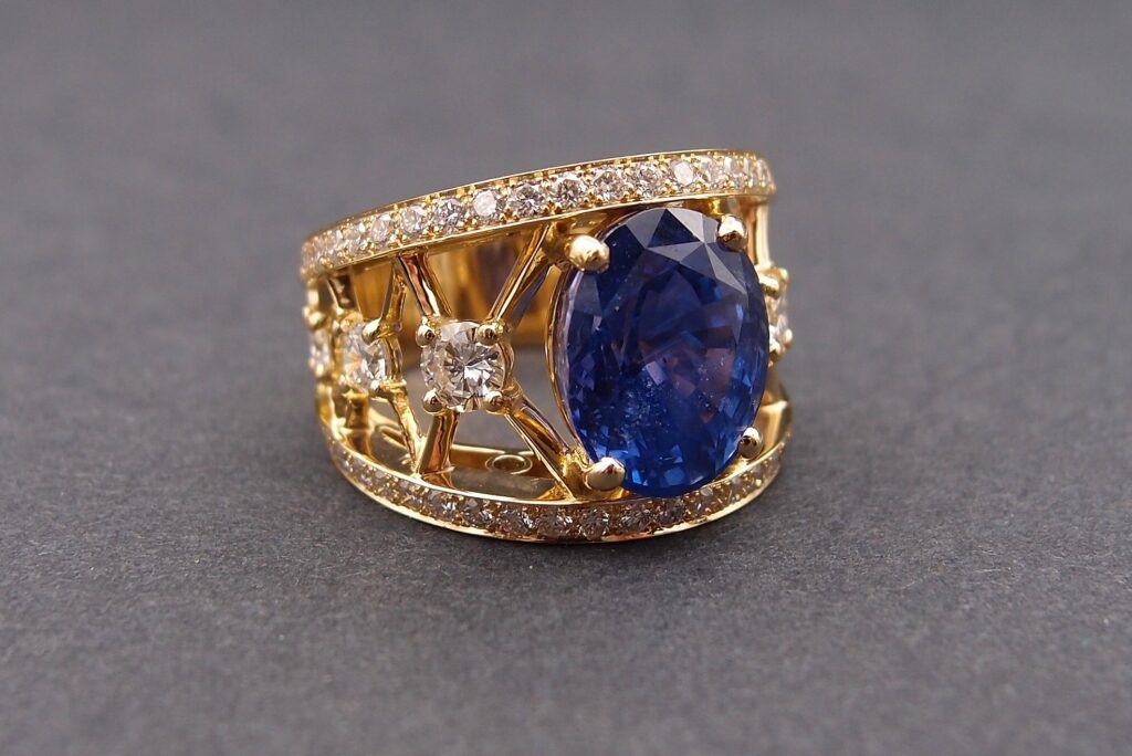 bague croisillons saphir Ceylan