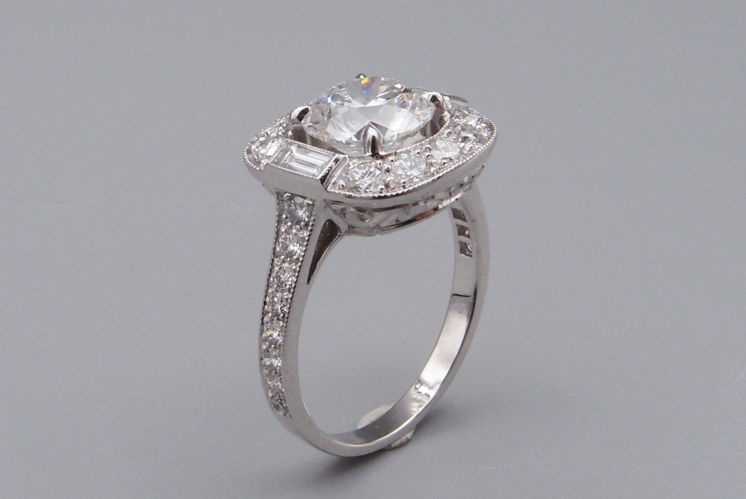 Bague Moderniste Poinçon Orfèvre N°148 - Taille 53 - Occasion Avec Patine