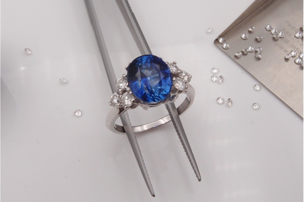 bague saphir certificat