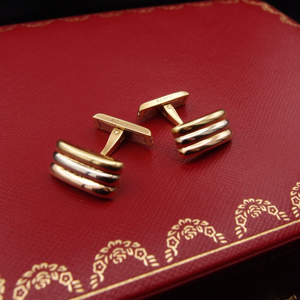 Boutons de manchettes Cartier trinity