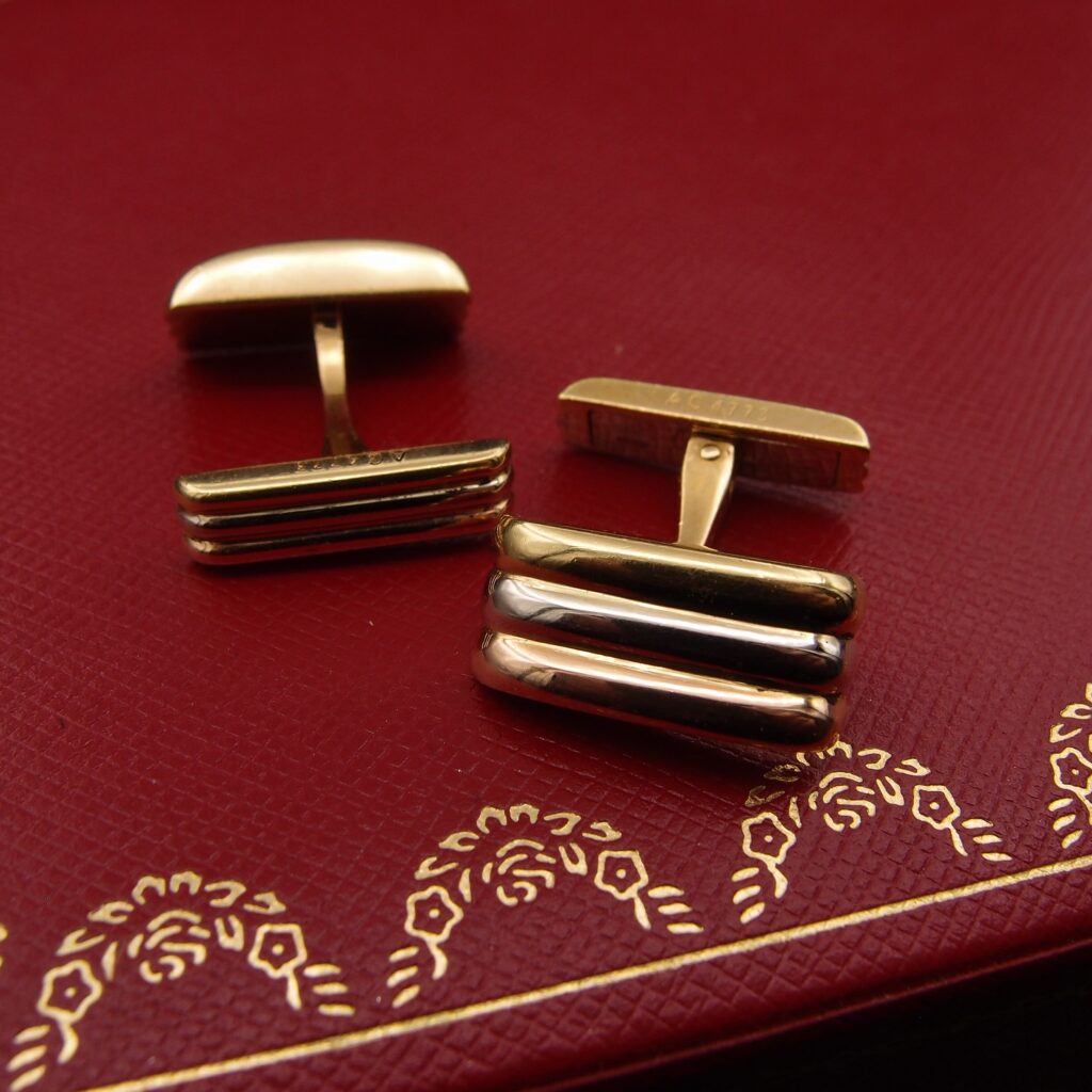 Cartier Trinity gold cufflinks