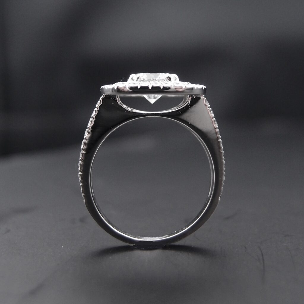 Bague double entourage Diamant