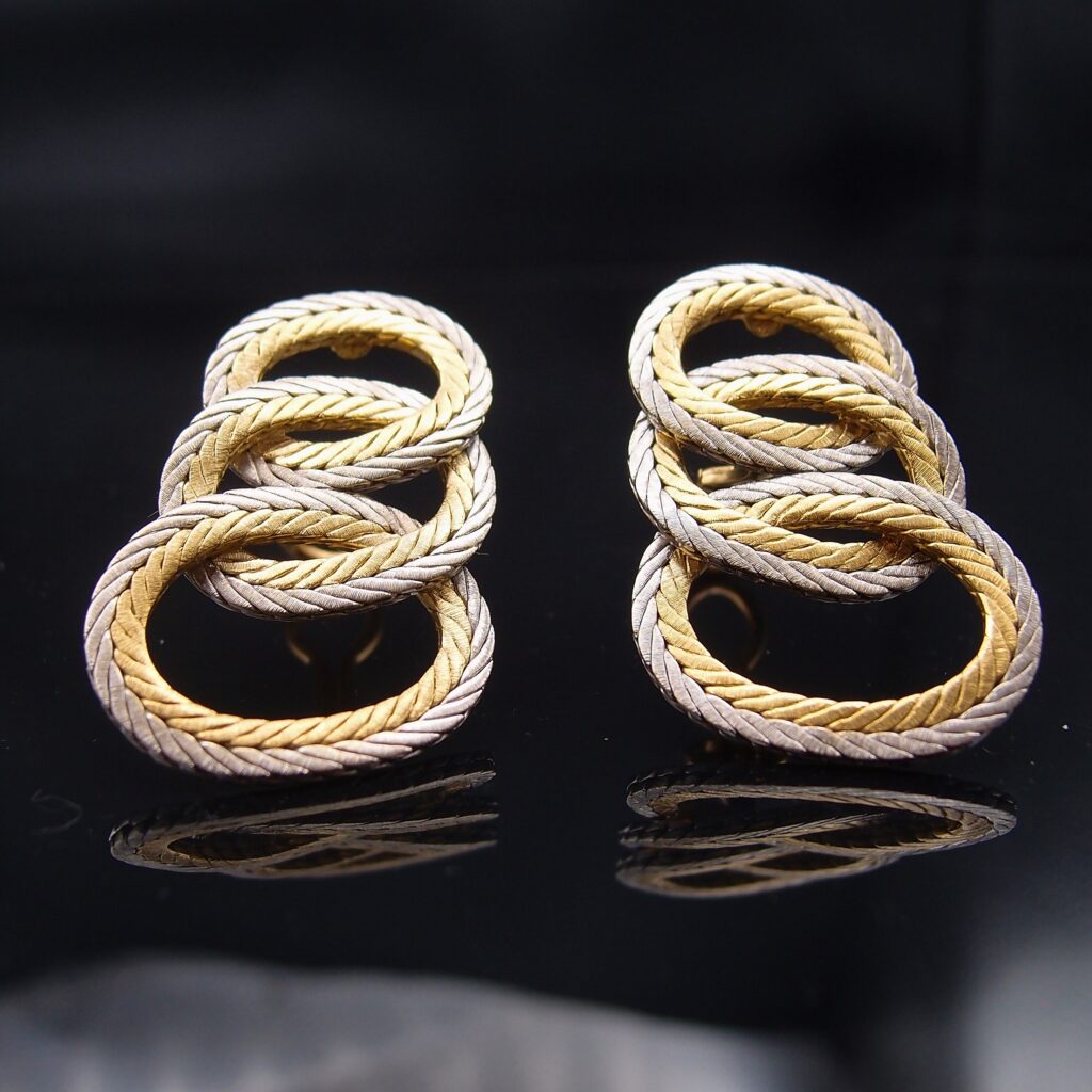 Boucles d'oreilles Buccellati 3 anneaux