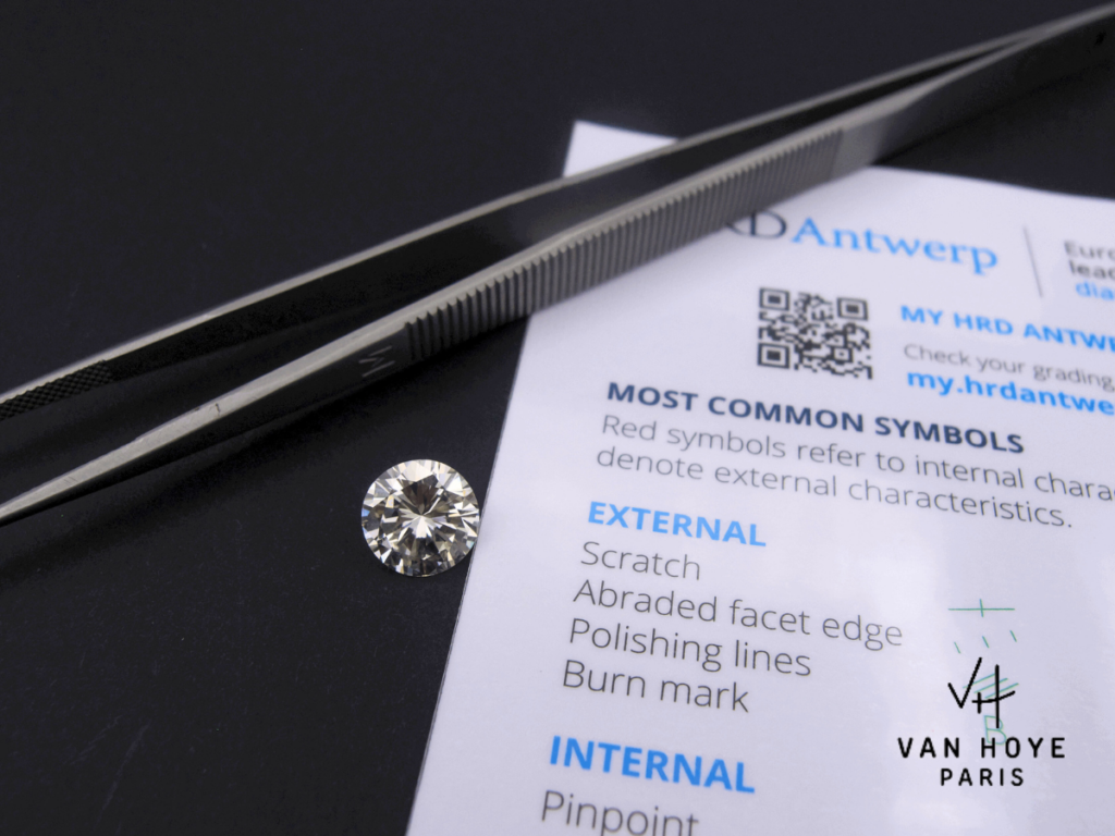 certificat HRD diamant 2 carats