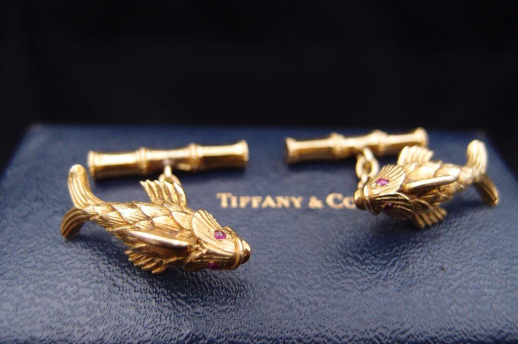 Boutons de manchettes de Jean Schlumberger pour Tiffany en or 18 carats