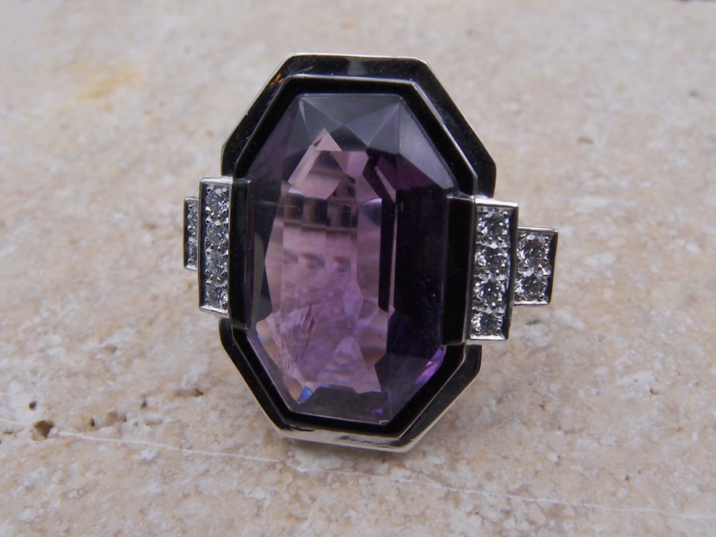 BAGUE SUR MESURE ART DÉCO