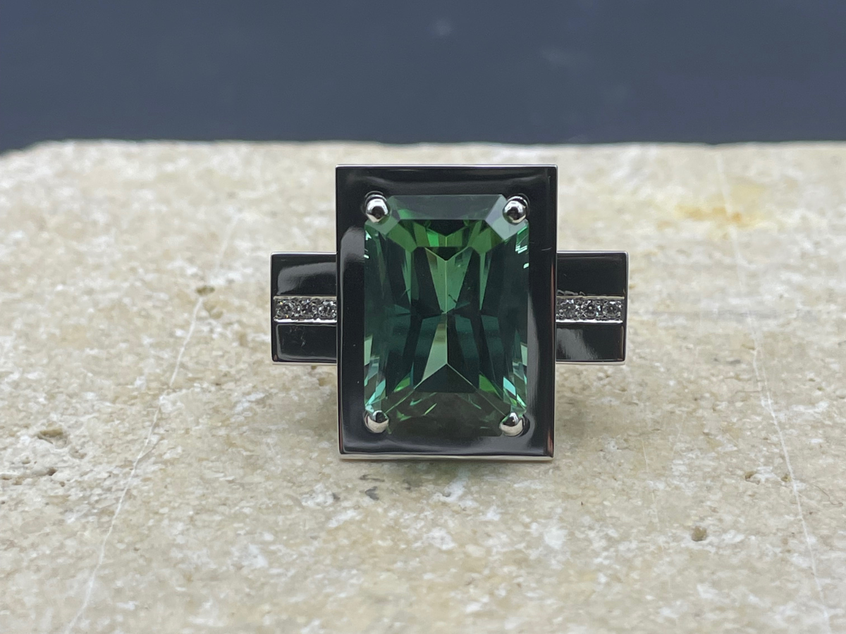 BAGUE ART DÉCO TOURMALINE