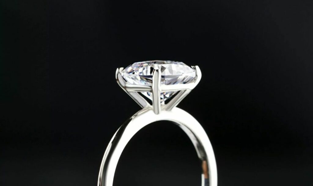 Bague de fiançailles - solitaire diamant