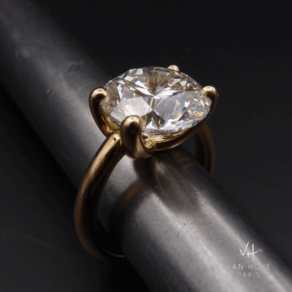 Bague Bonbon or jaune diamant
