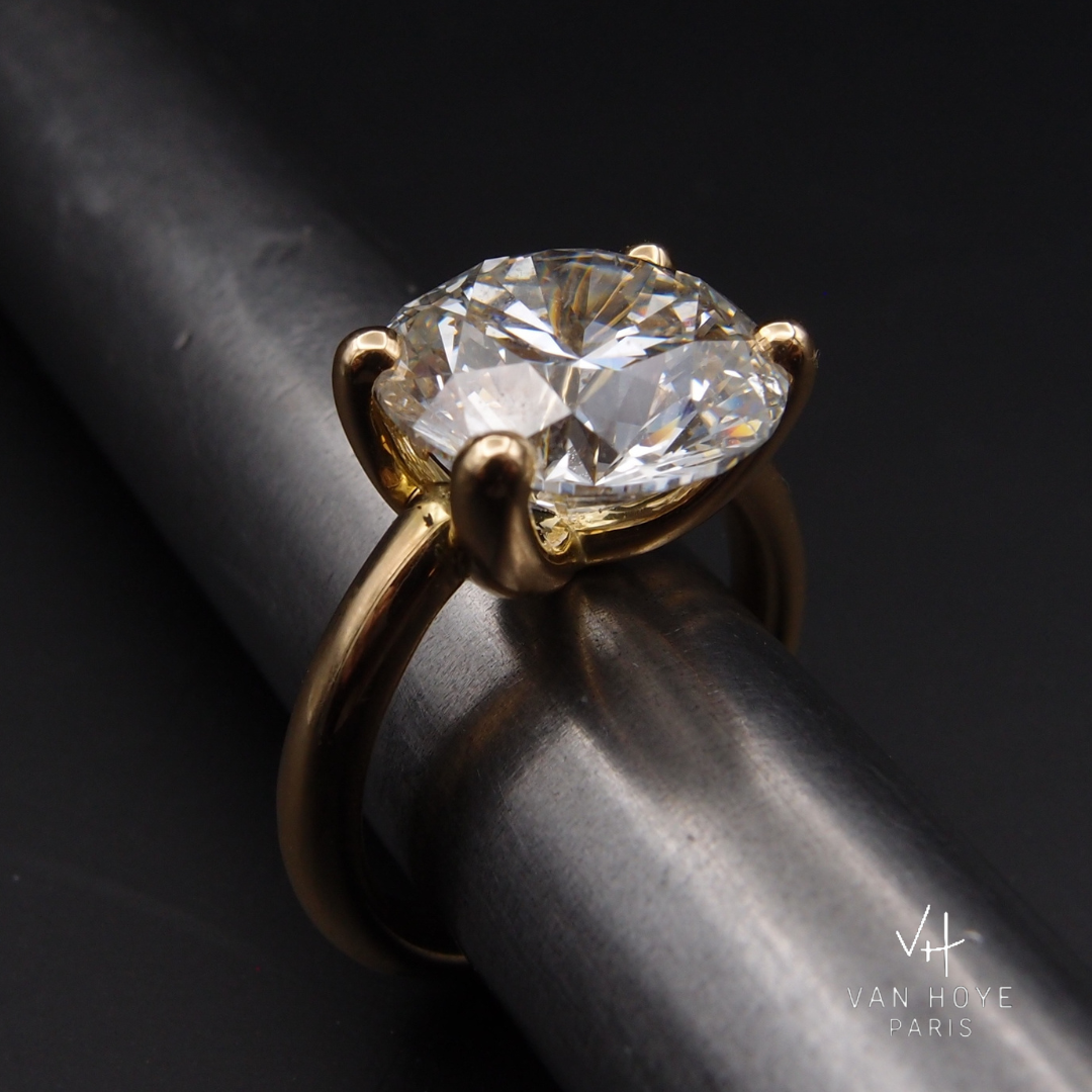 Bague Bonbon or jaune diamant