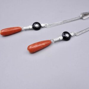 boucles d'oreilles Art Déco