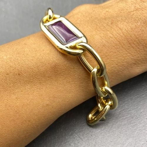 Bracelet ancien amethyste