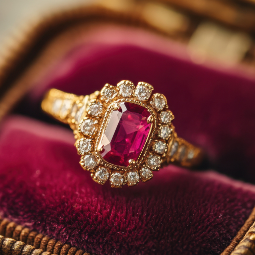 Bague rubis ancienne