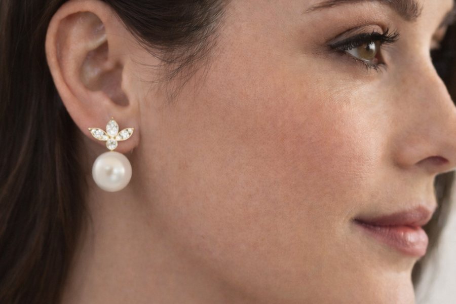 boucles d'oreilles modulables diamants