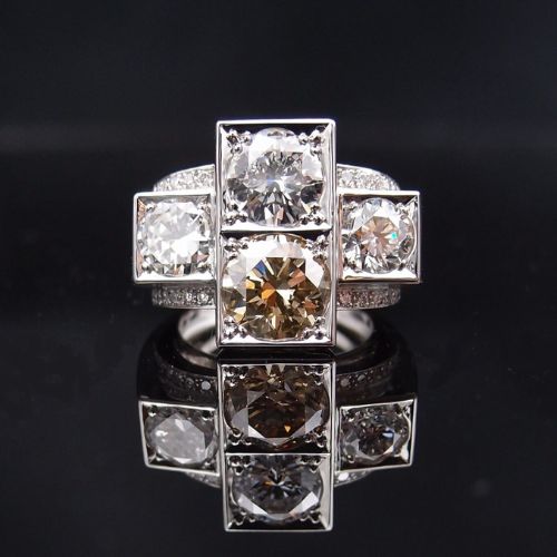 bague tank ancienne diamant