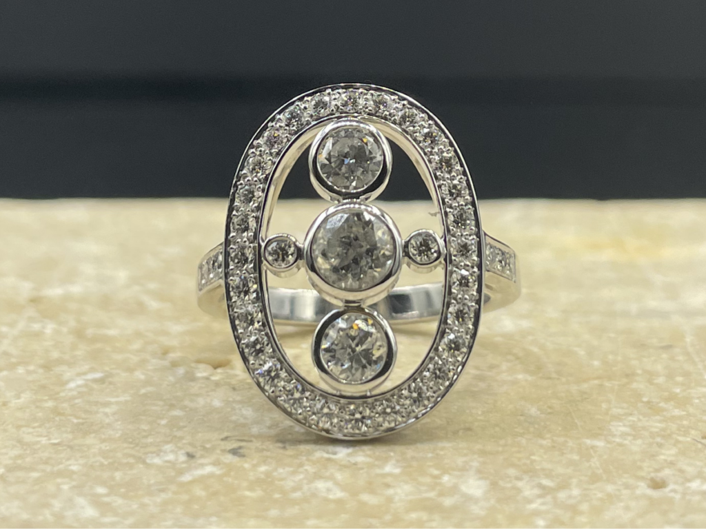 Bague diamants transformation