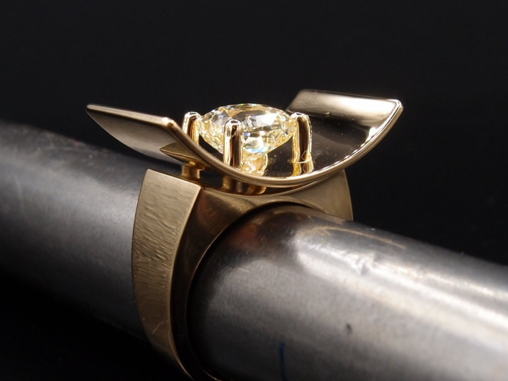 bague miroir diamant