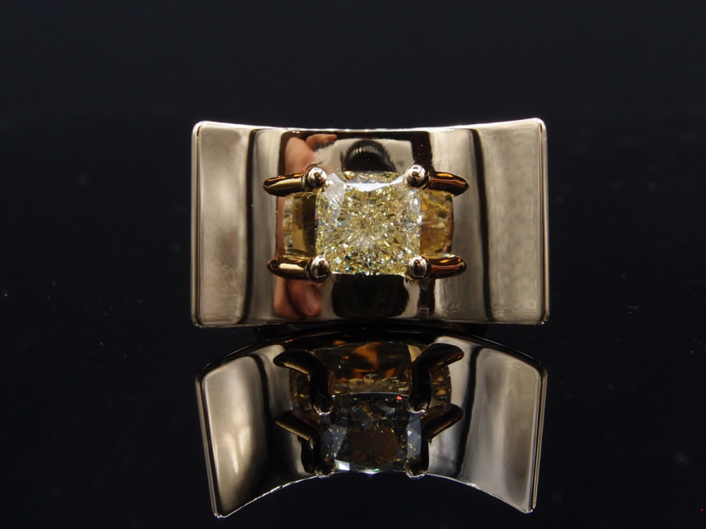 bague or jaune Miroir Van Hoye diamant