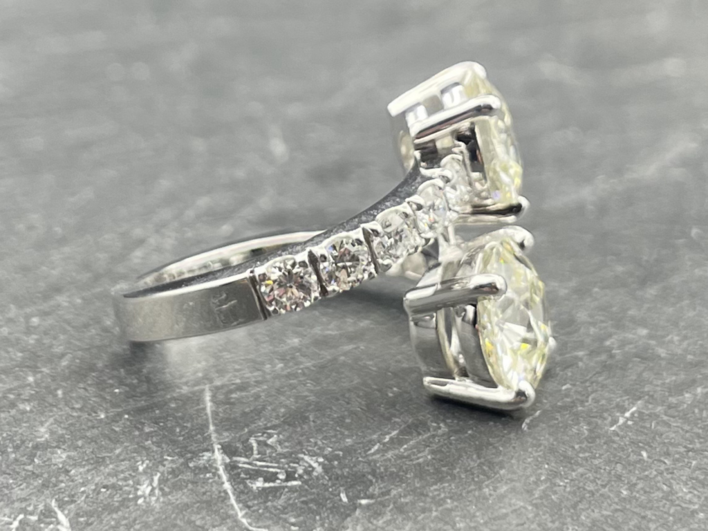 Bague Toi & Moi diamants blanc 18 carats