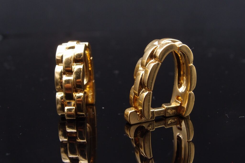 Boutons de manchettes Cartier maillon panthère