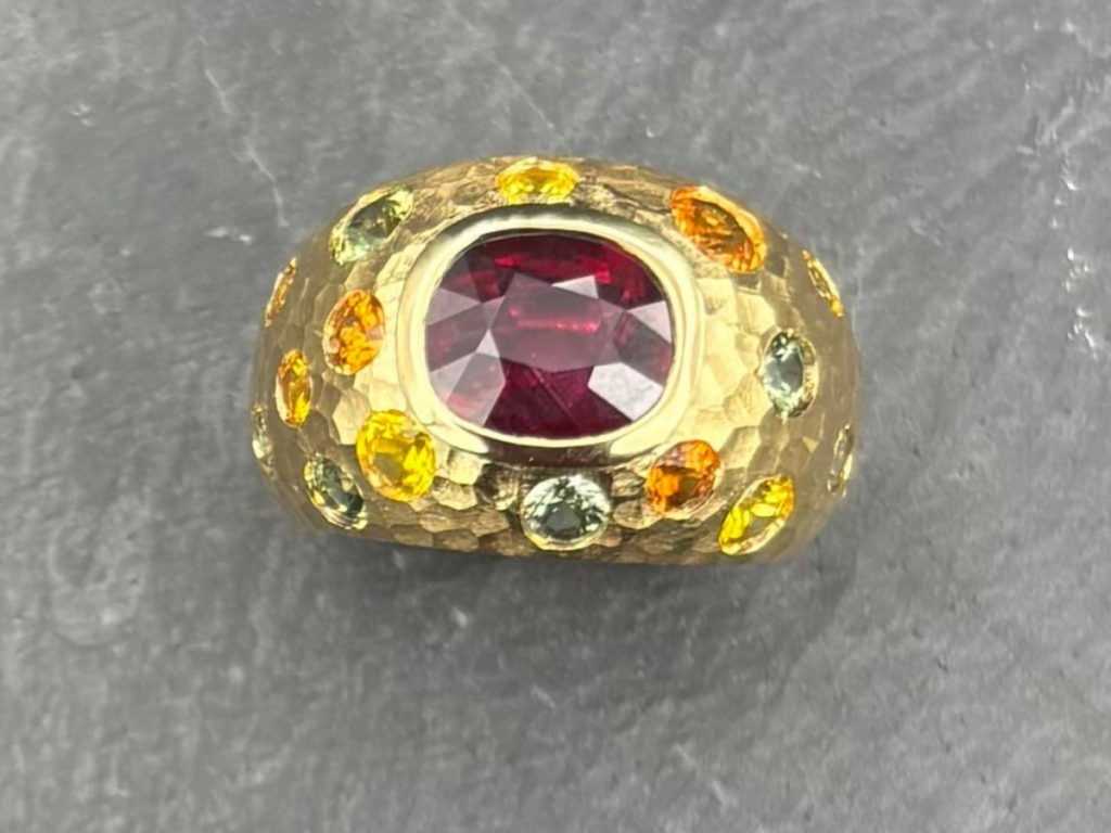 bague rubis et saphirs