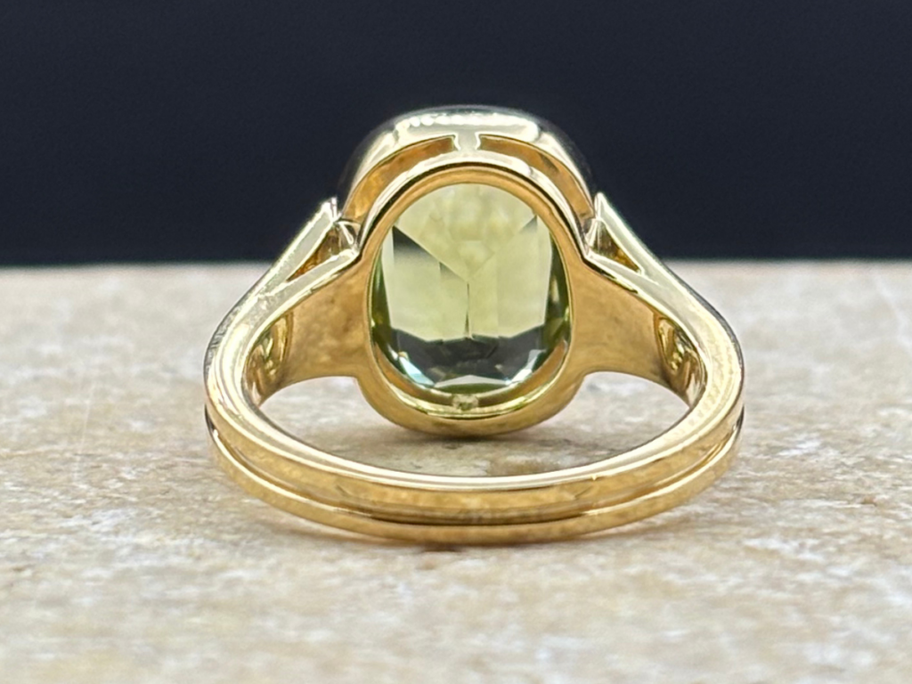 bague tourmaline diamants