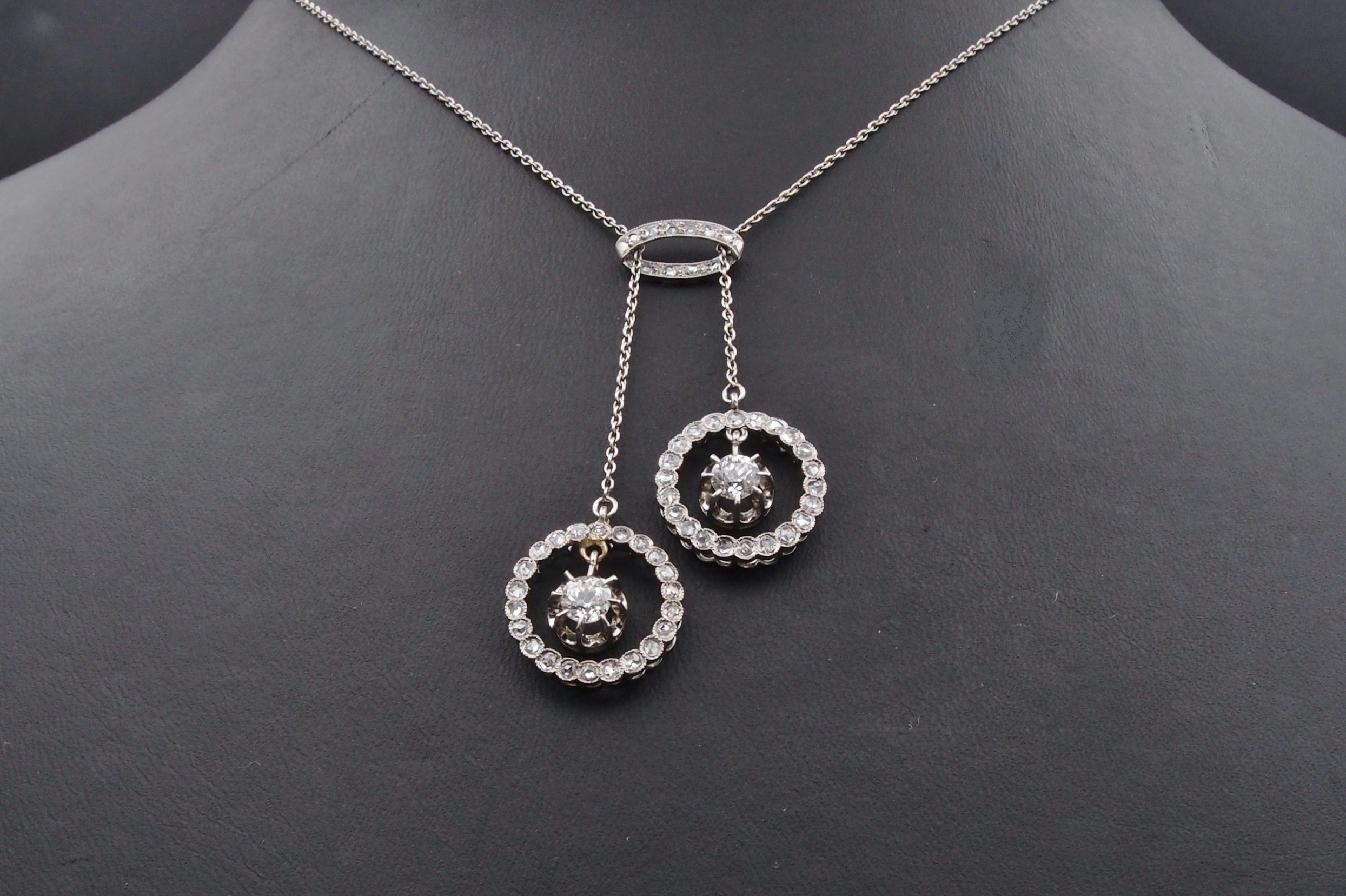 Collier Négligé Platine et diamants vers 1910